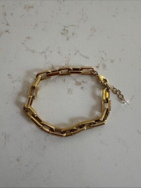 Gold Chain-Link ankle Bracelet